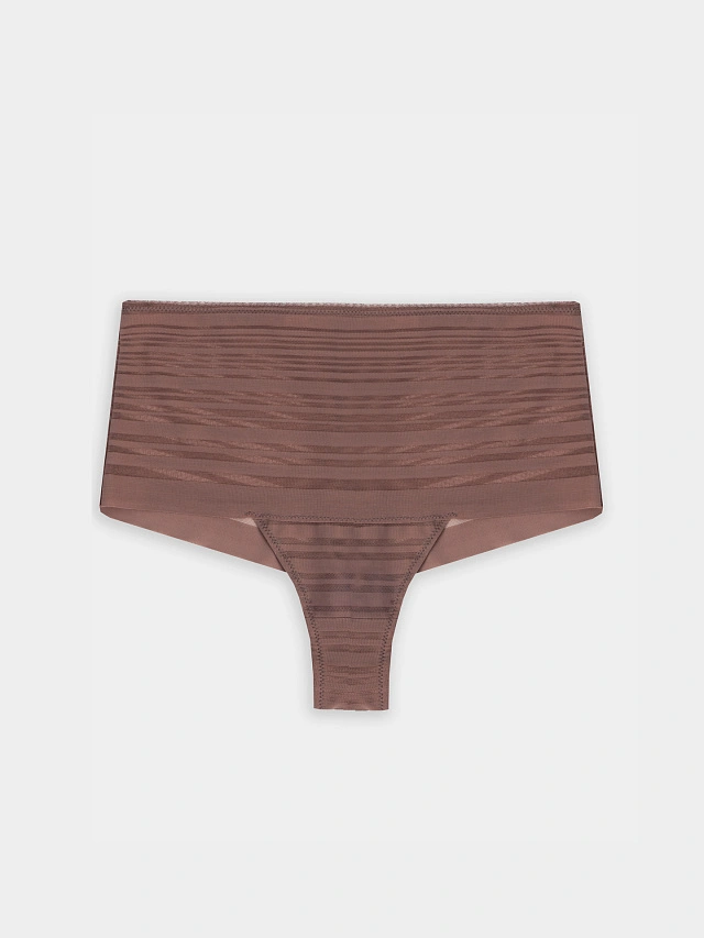 Трусы бразилиана женские коричневые - 9