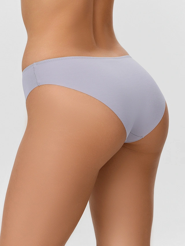 Трусы женские бесшовные серые - 4