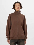Толстовка женская коричневая на молнии