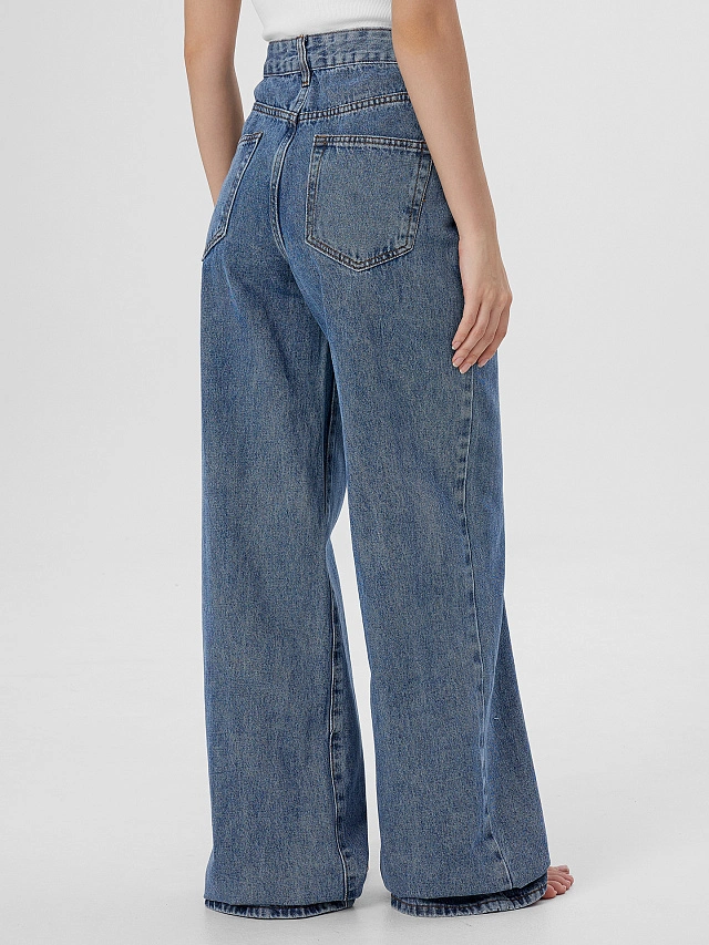 Джинсы женские синие - 5