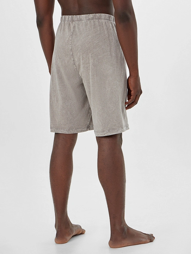 Комплект домашний мужской серый с принтом - 8