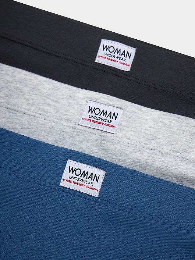 Трусы бразилиана женские в наборе, 3 шт - 9