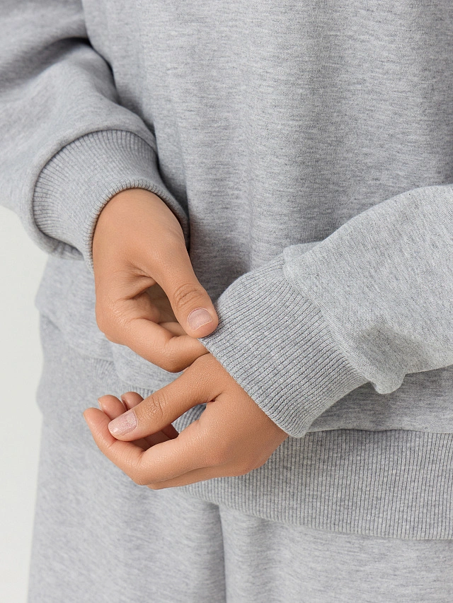 Свитшот женский серый - 6