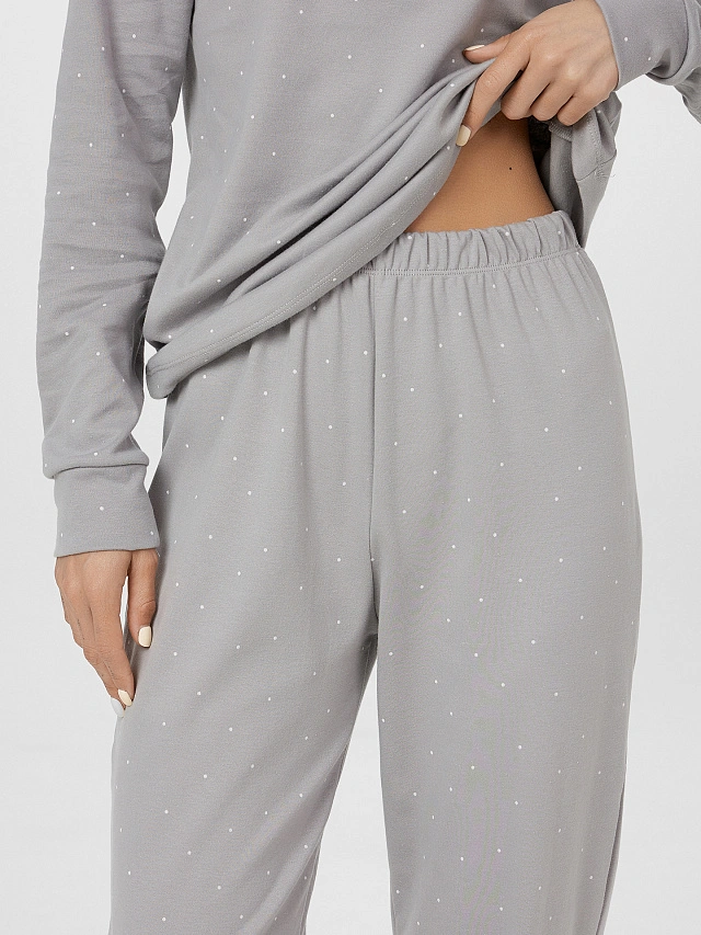 Комплект женский домашний серый с надписью "Take a break" - 11