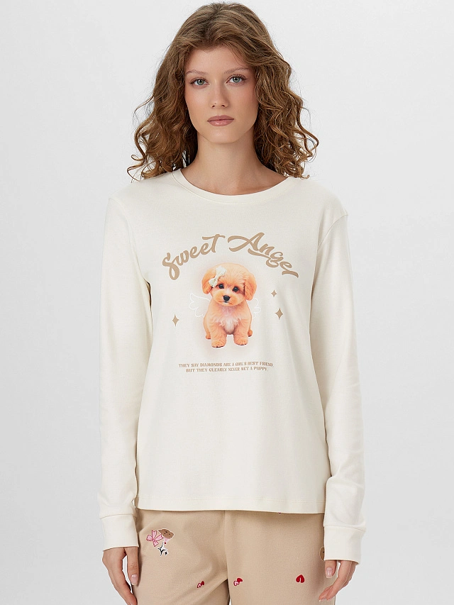 Комплект домашний женский с надписью "Sweet angel" - 5