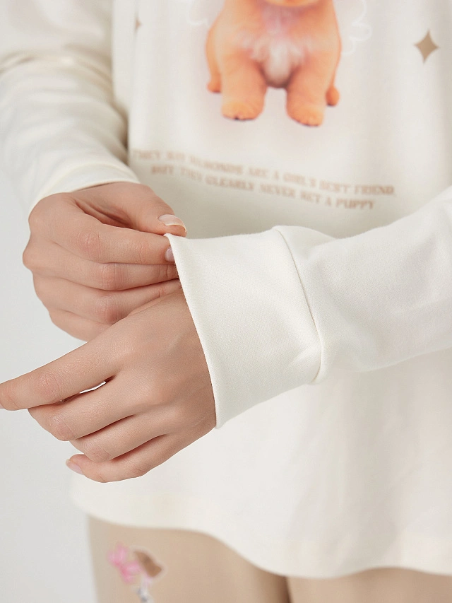 Комплект домашний женский с надписью "Sweet angel" - 10