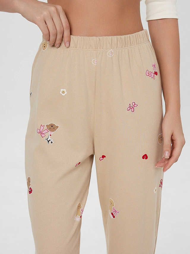 Комплект домашний женский с надписью "Sweet angel" - 11