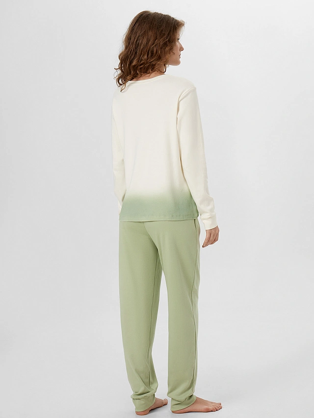 Комплект домашний женский молочный - 4