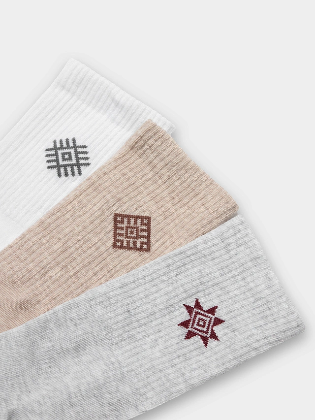 Носки унисекс в наборе, 3 пары - 4