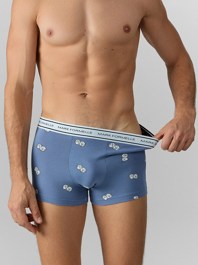 Трусы боксеры мужские в наборе, 2 шт - 6