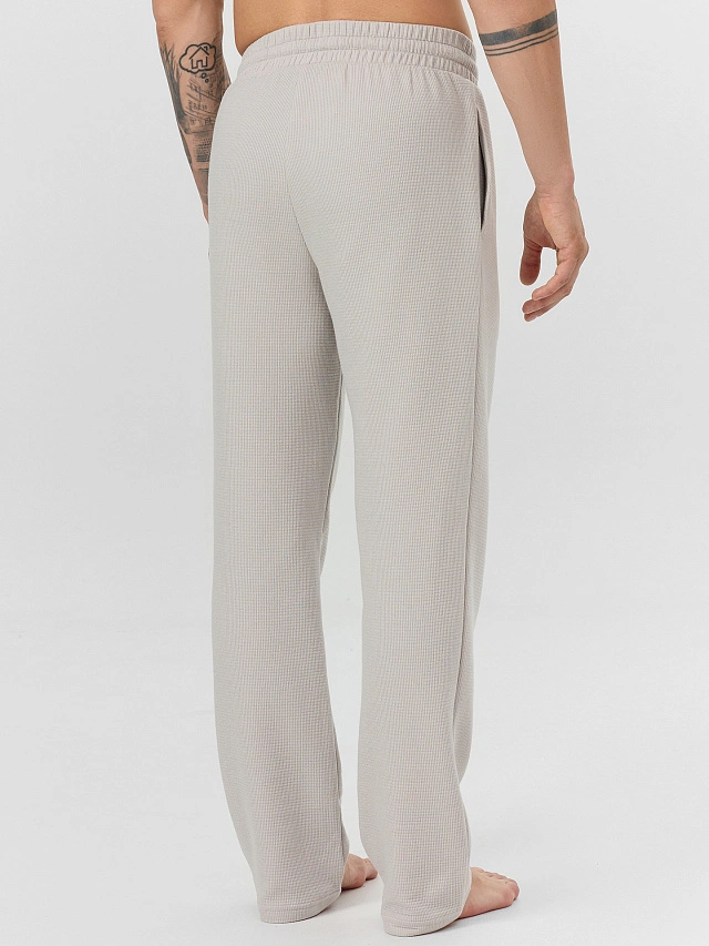 Брюки домашние мужские серые - 3