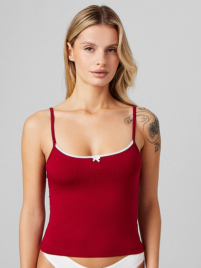 картинка Топ женский бордовый от магазина стильной одежды Mark Formelle