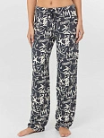 Брюки домашние женские с принтом граффити