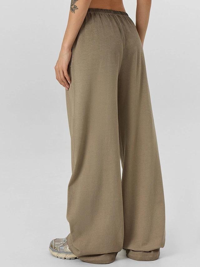 Брюки женские серые с обработкой эйсид - 3