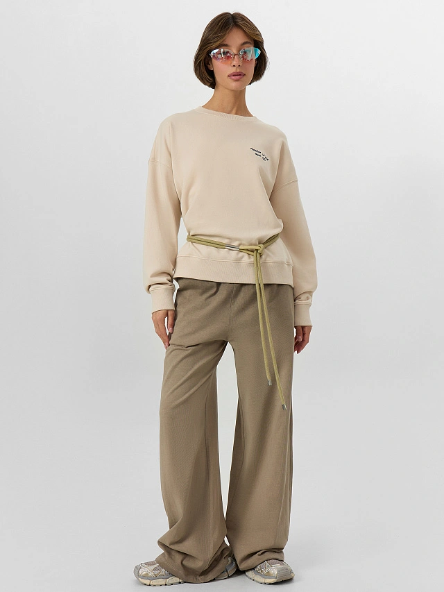 Брюки женские серые с обработкой эйсид - 6