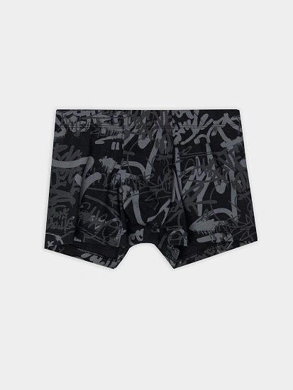 картинка Трусы боксеры для мальчиков черные от магазина одежды для мальчиков от бренда Mark Formelle