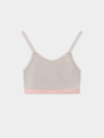 картинка Топ для девочек серый от известного бренда одежды для девочек Mark Formelle