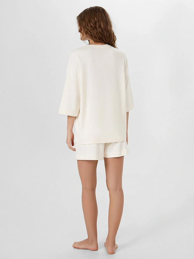 Комплект домашний женский бежевый с надписью "Pss..You're amazing" - 3