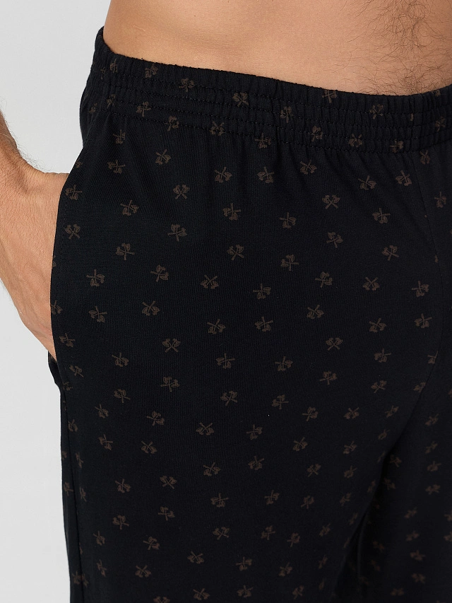 Комплект мужской домашний черный - 7