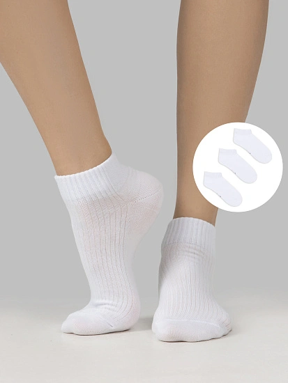 картинка Носки женские белые в наборе, 3 пары от магазина стильной одежды Mark Formelle