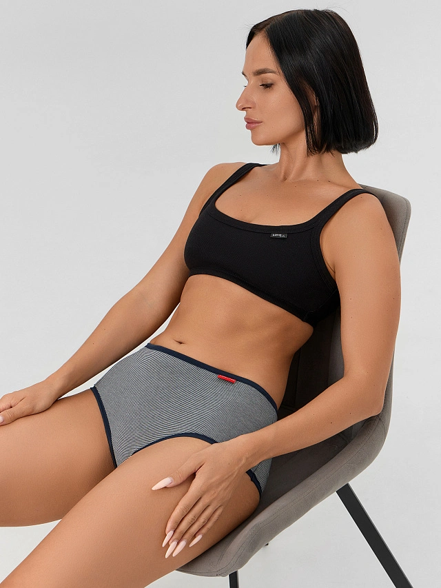 Трусы шорты женские в полоску - 8