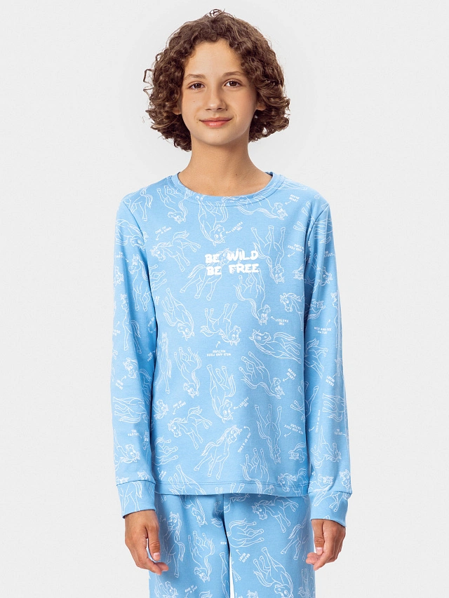 Комплект для мальчиков с надписью "Be wild. Be free" - 4