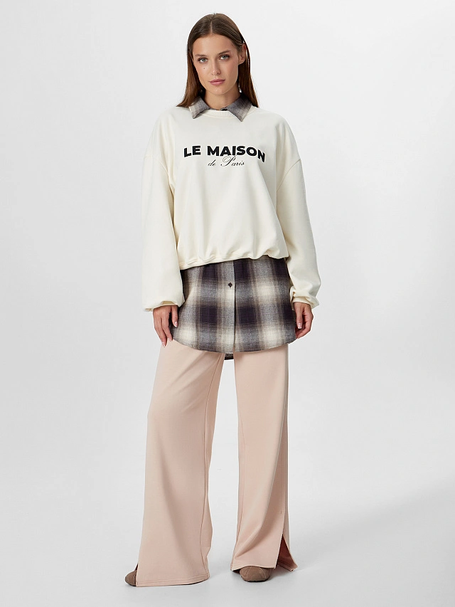 Брюки женские бежевые - 8