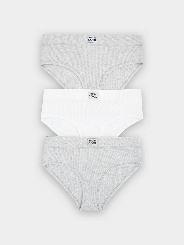 Трусы слипы женские в наборе, 3 шт - 3