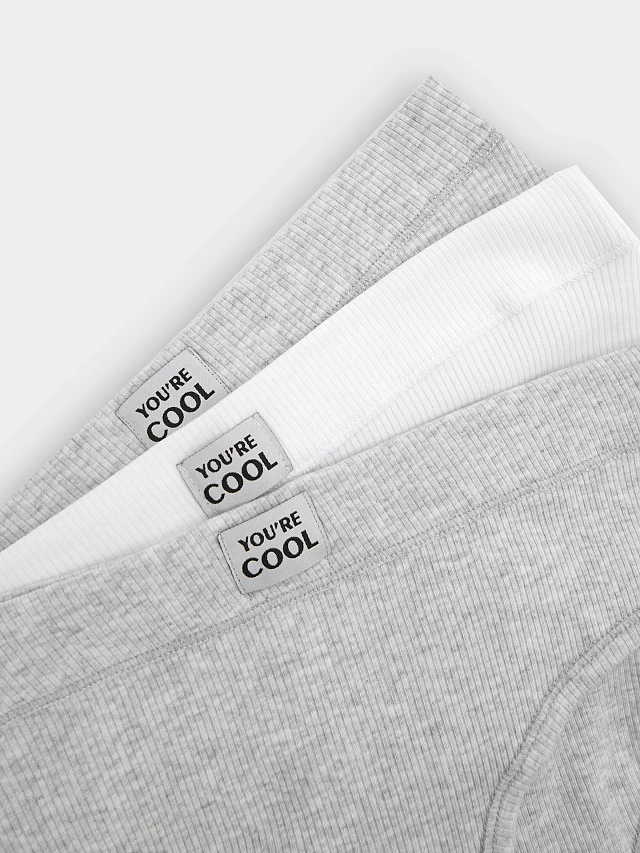 Трусы слипы женские в наборе, 3 шт - 5