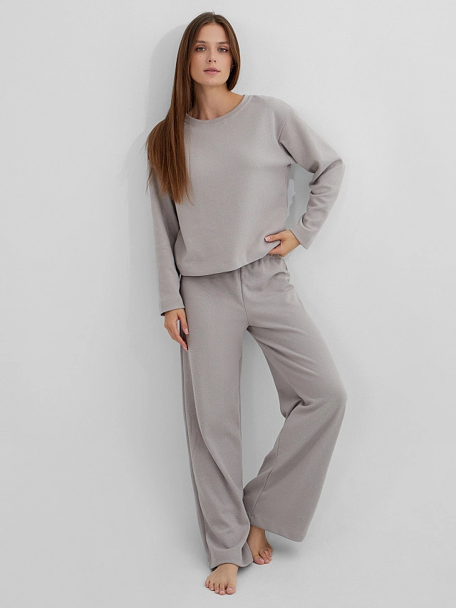 Комплект женский домашний серый - 9