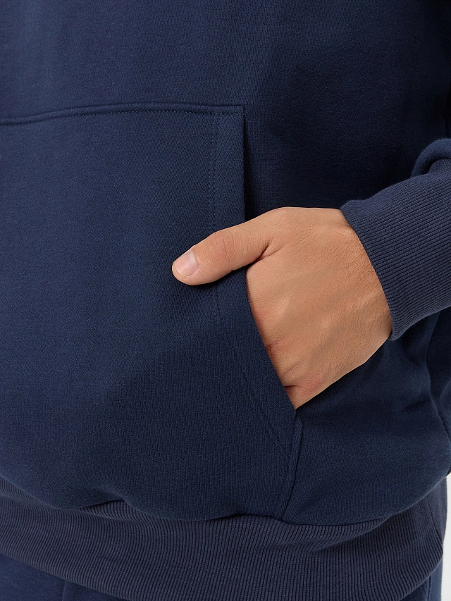 Худи мужское синее - 7