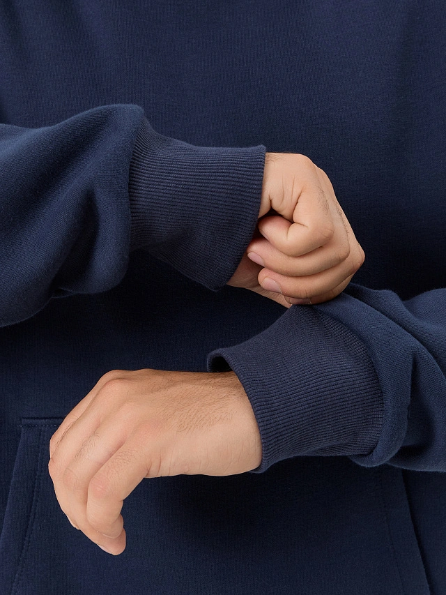 Худи мужское синее - 8