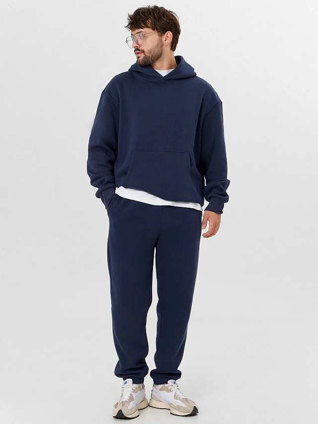 Худи мужское синее - 10