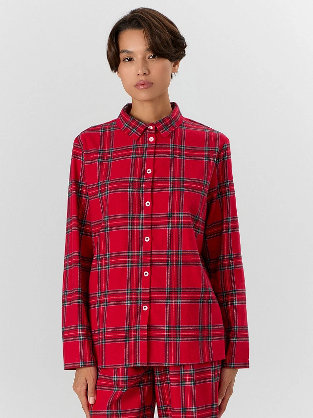 Комплект женский домашний в клетку - 5