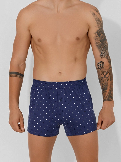 картинка Трусы шорты мужские синие от магазина мужской одежды Mark Formelle