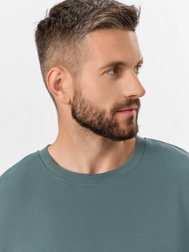 Комплект домашний мужской зеленый - 5