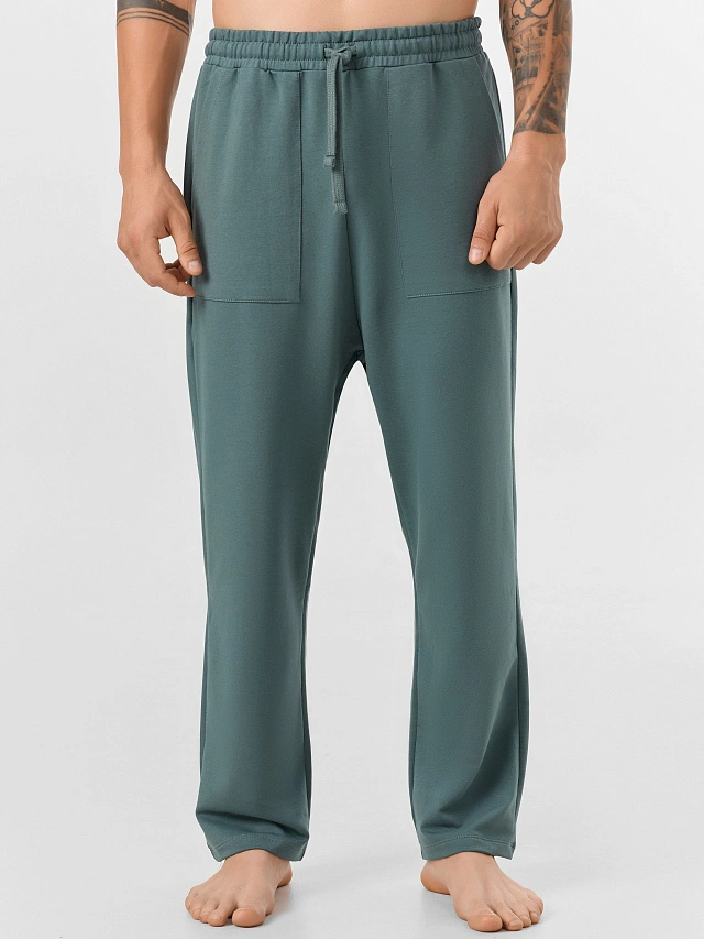 Комплект домашний мужской зеленый - 6