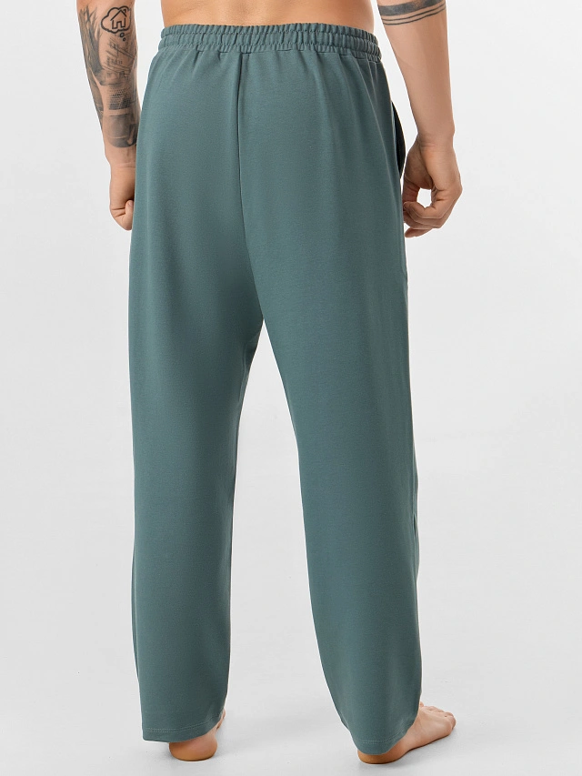 Комплект домашний мужской зеленый - 8