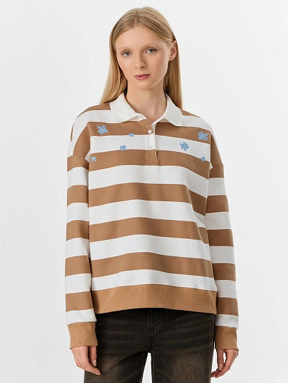 картинка Свитшот женский в полоску от магазина стильной одежды Mark Formelle