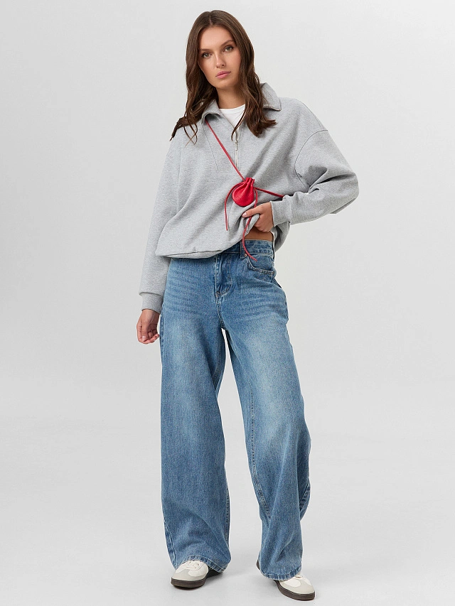 Джинсы женские синие - 9