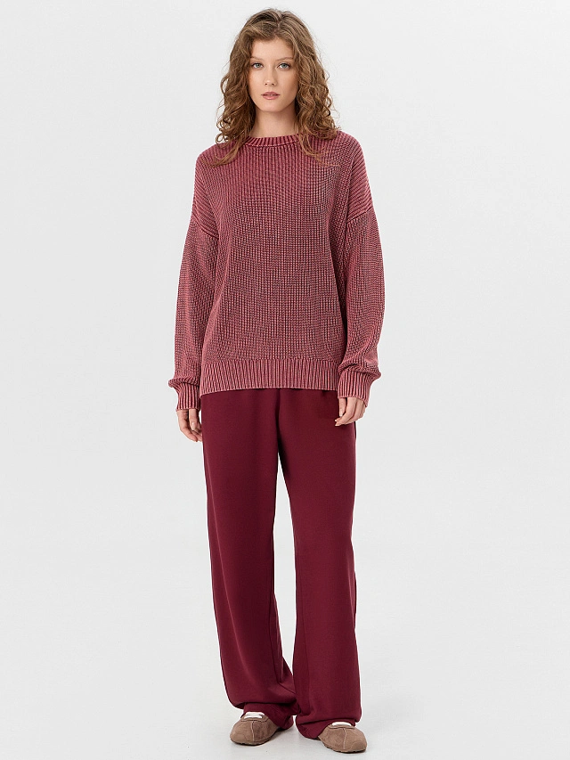 Брюки женские бордовые - 4