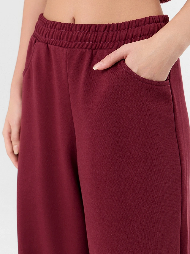 Брюки женские бордовые - 5