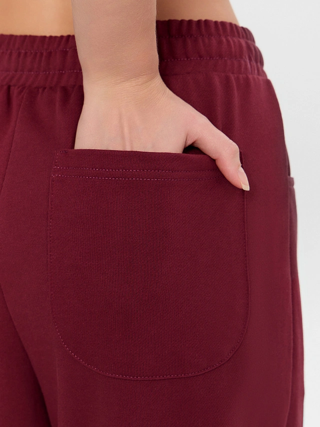 Брюки женские бордовые - 6