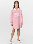Платье для девочек розовое с надписью "Cute in pink"