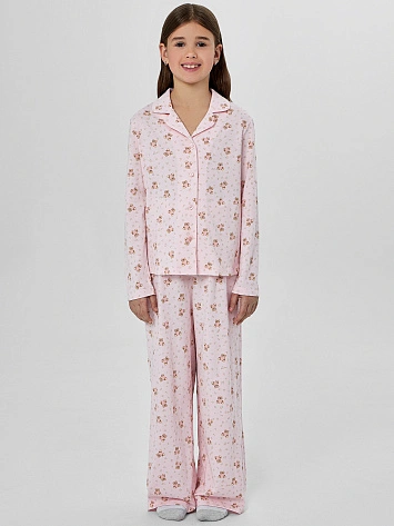 Комплект для девочек (рубашка, брюки)