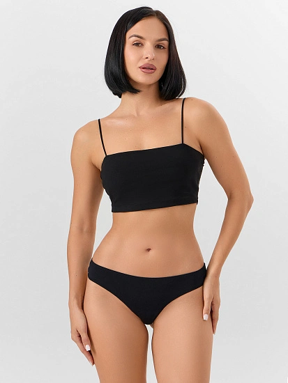 картинка Трусы бразилиана женские черные  от магазина стильной одежды Mark Formelle