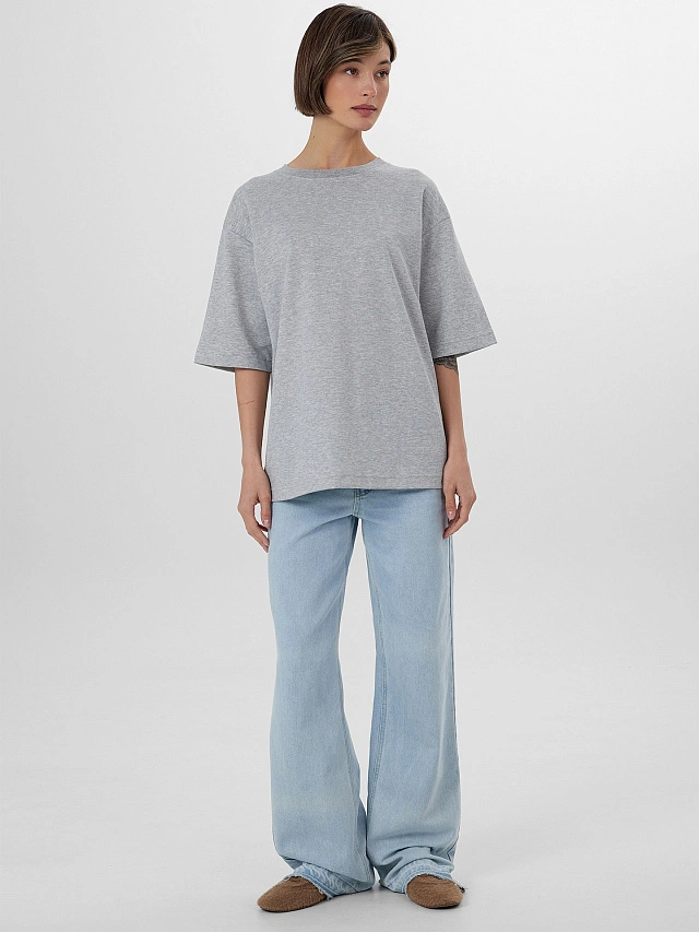 Футболка женская серая - 4