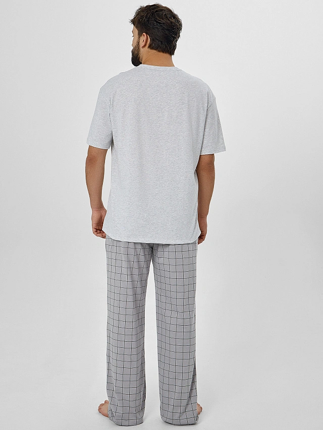 Комплект домашний мужской серый - 4