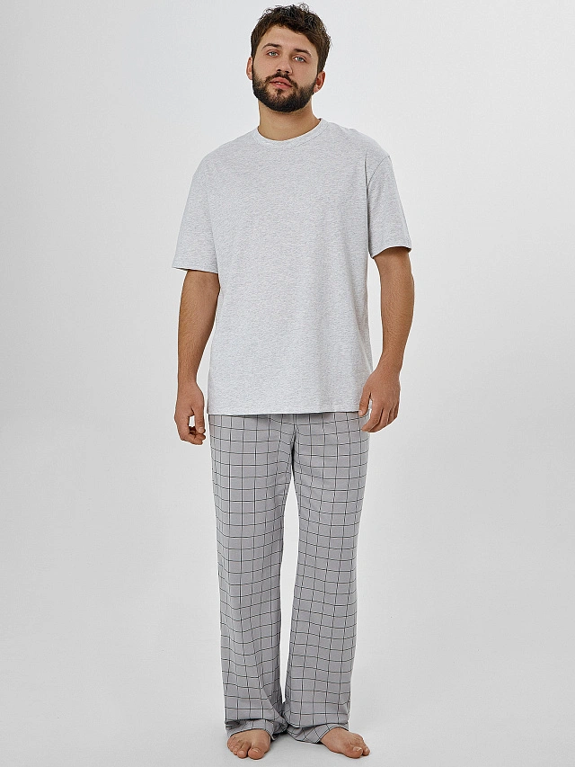 Комплект домашний мужской серый - 3