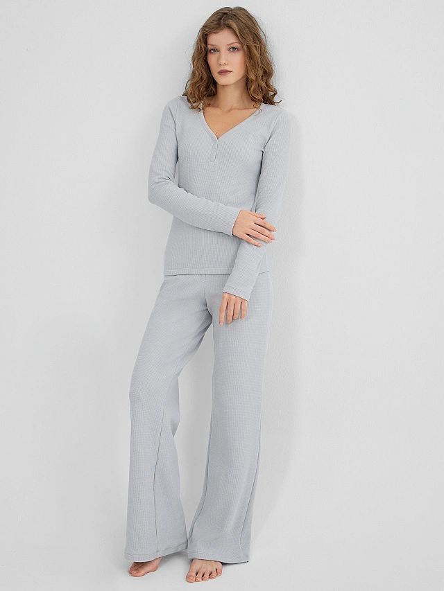 Комплект домашний женский серый - 9
